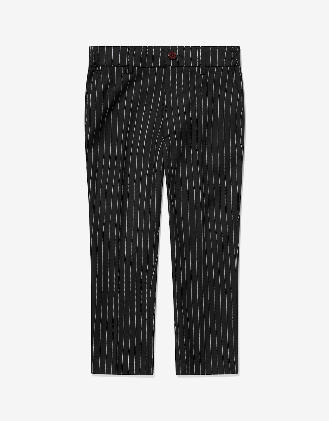 Boys Striped 3 Piece Suit Set in Black