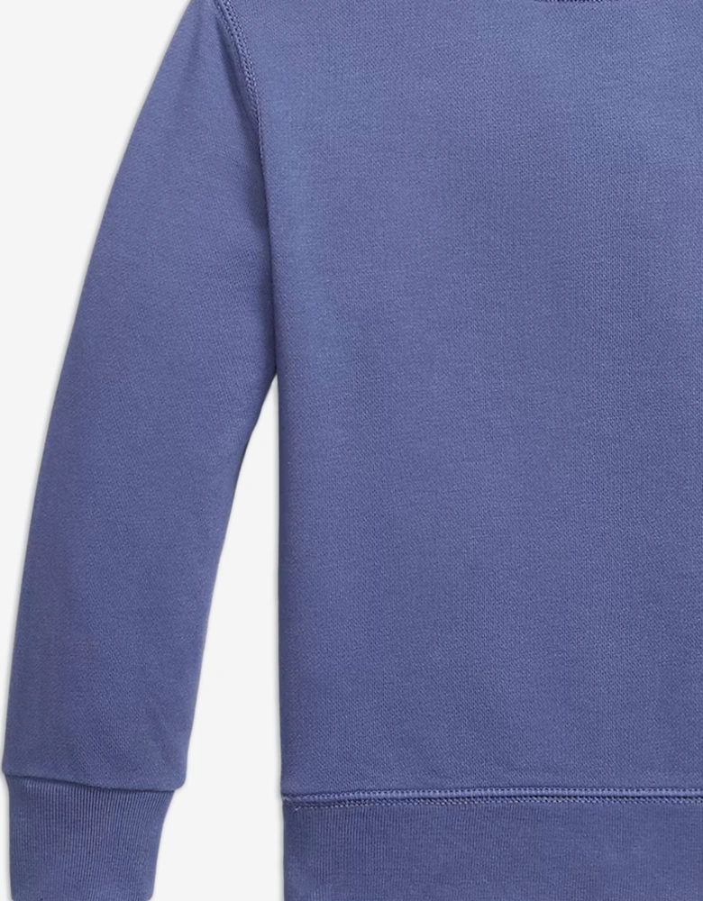 Boys Polo Sweatshirt in Blue