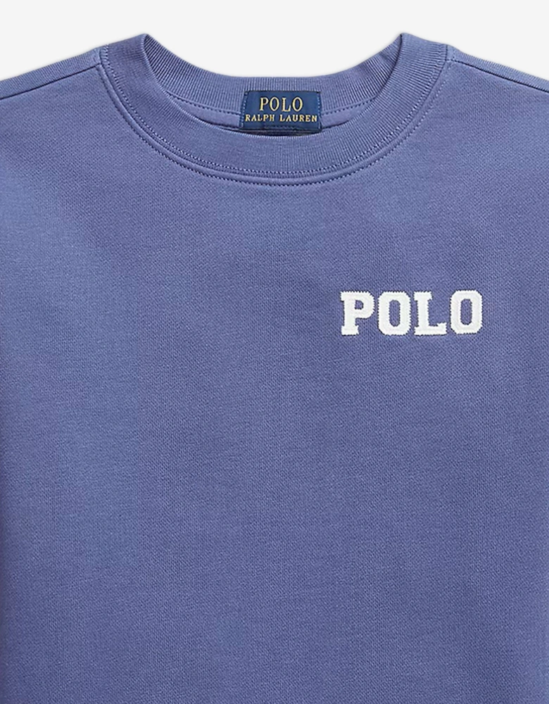Boys Polo Sweatshirt in Blue
