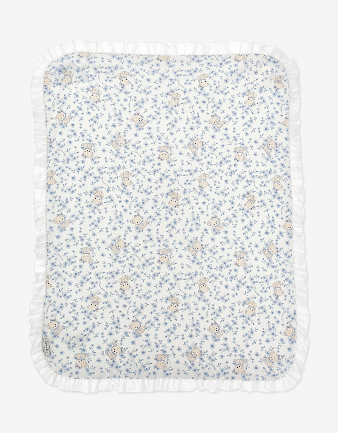 Baby Girls Teddy Bear Blanket in White (90cm)