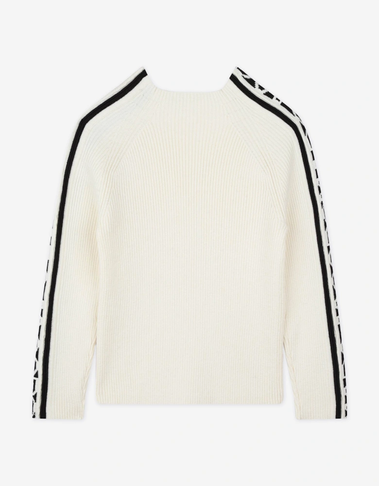 Girls Logo Jumper in Ivory