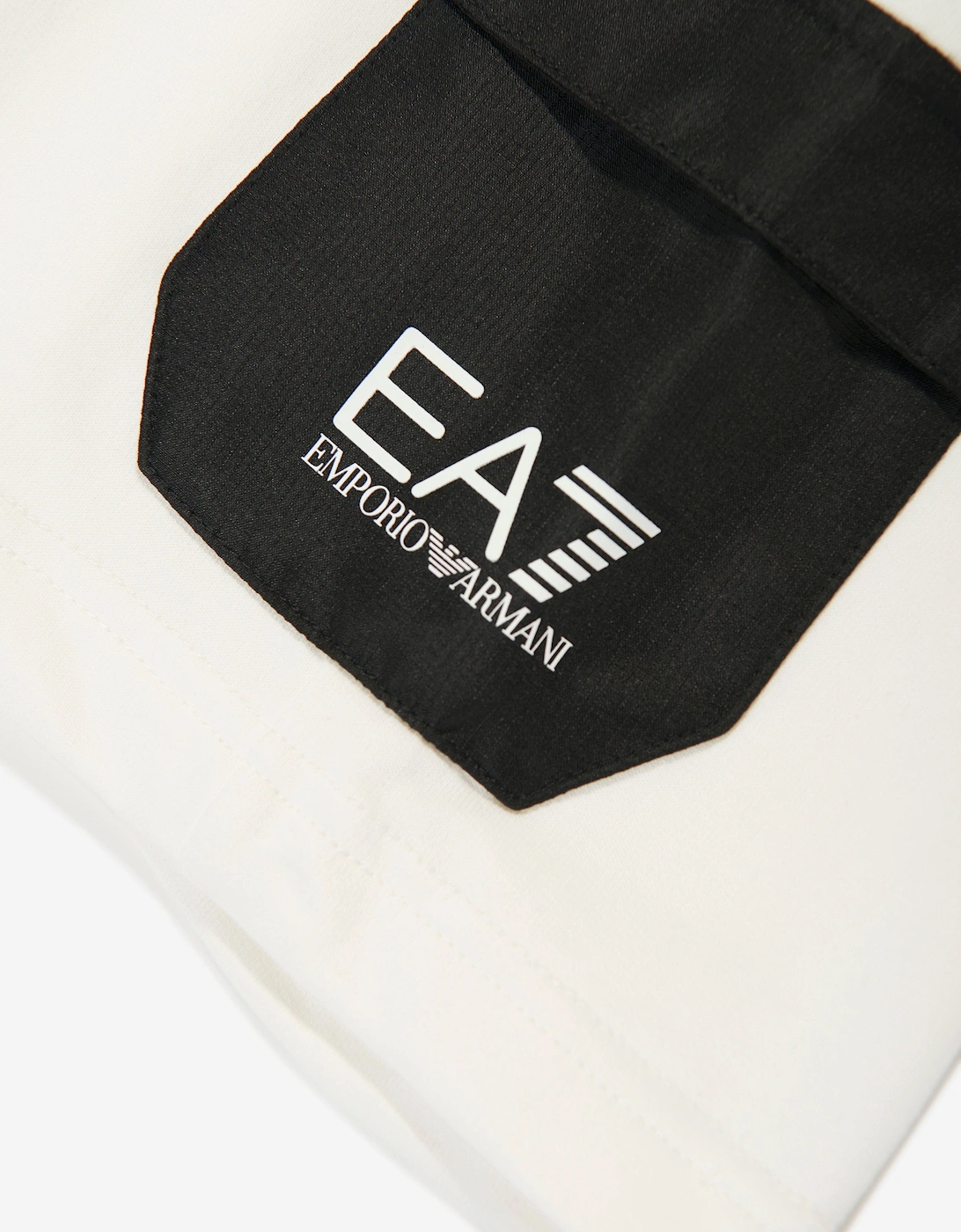 Boys Logo Cargo Shorts in Ivory