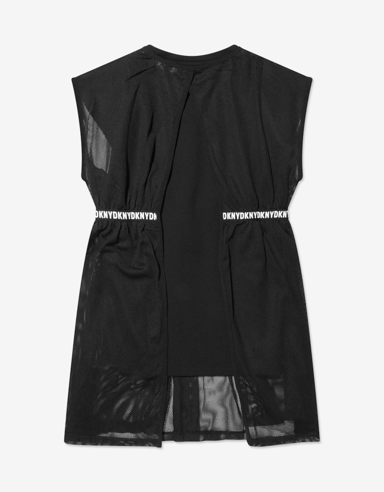 Girls 2-In-1 Milano Dress in Black