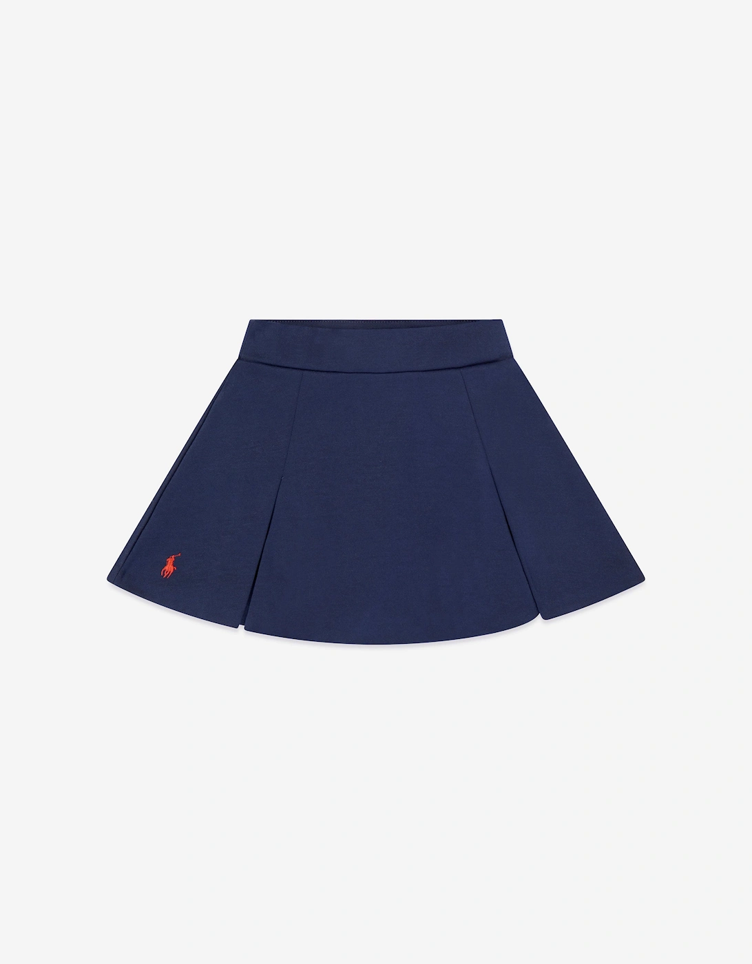 Girls Ponte Roma Skirt Set in Navy