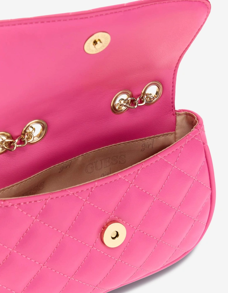 Girls Mini Convertible Crossbody Bag in Pink (18.5cm)