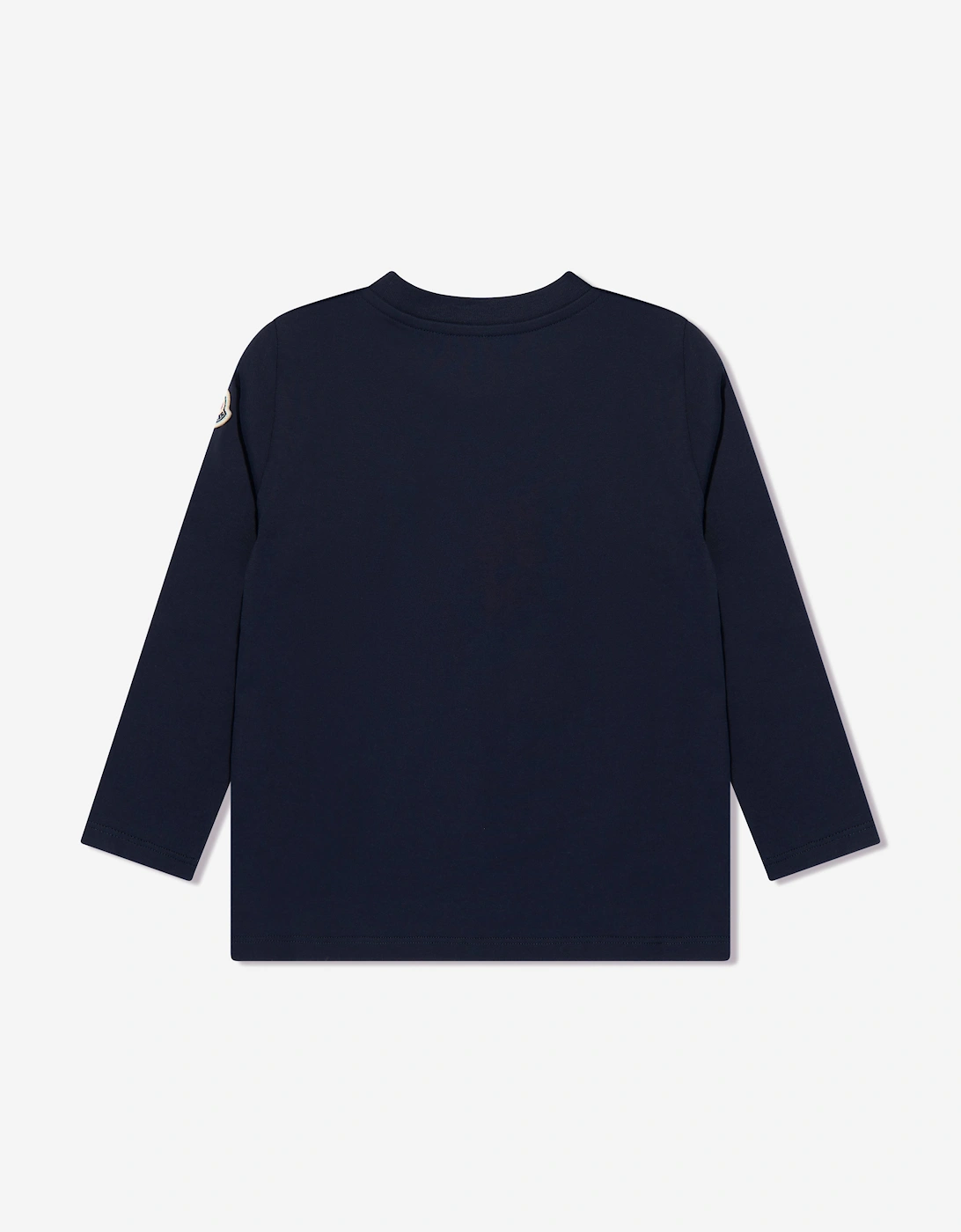 Enfant Girls Long Sleeve Logo T-Shirt in Navy