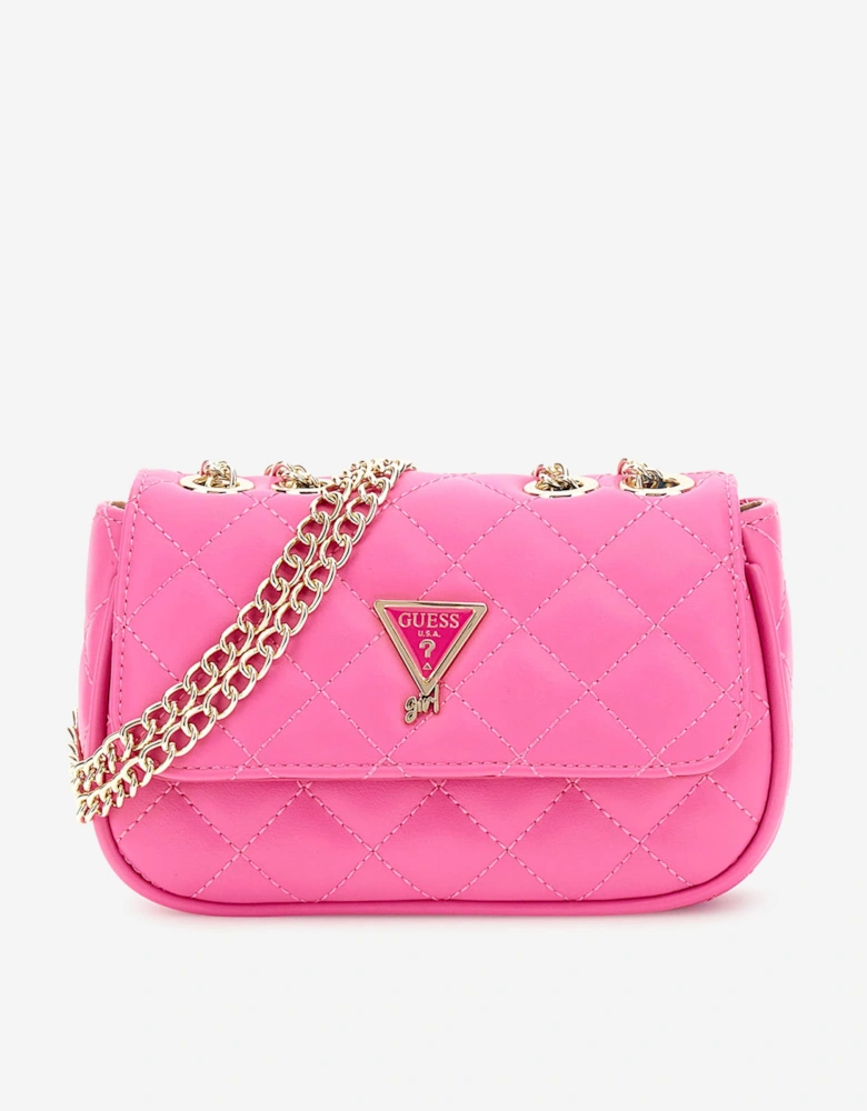 Girls Mini Convertible Crossbody Bag in Pink (18.5cm)