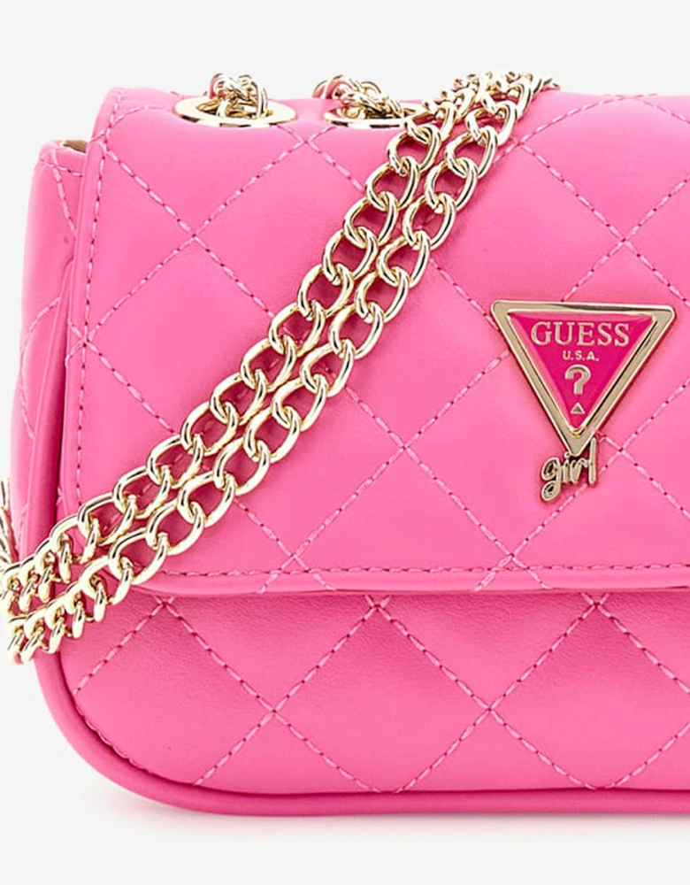 Girls Mini Convertible Crossbody Bag in Pink (18.5cm)