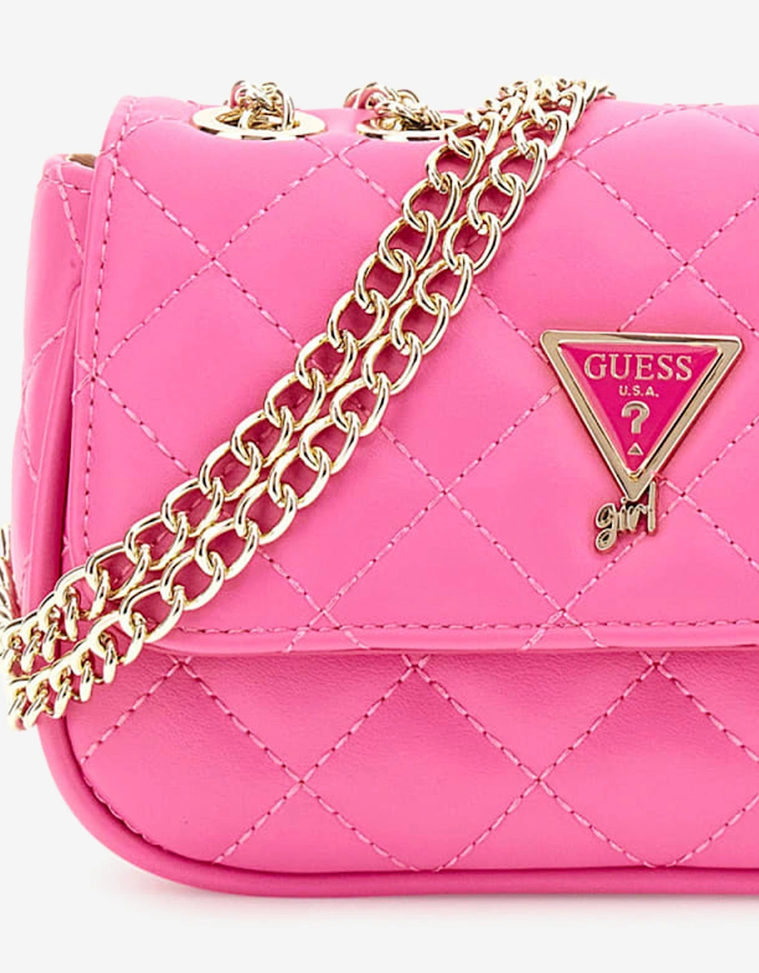 Girls Mini Convertible Crossbody Bag in Pink (18.5cm)