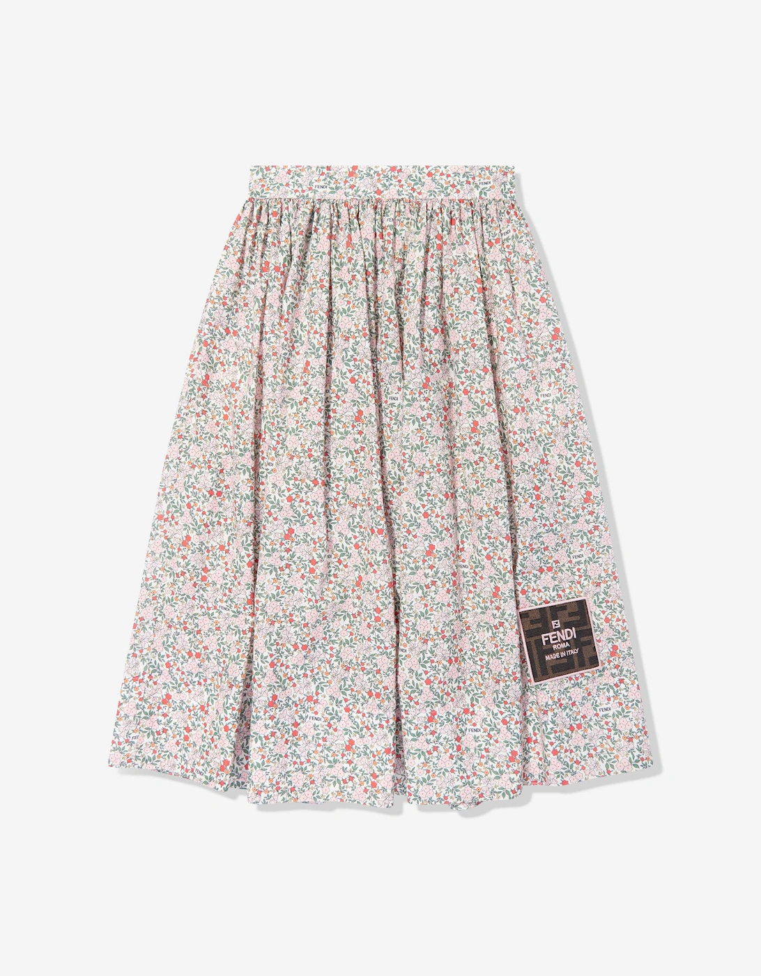 Girls Blooming Print Skirt in Multicolour, 5 of 4