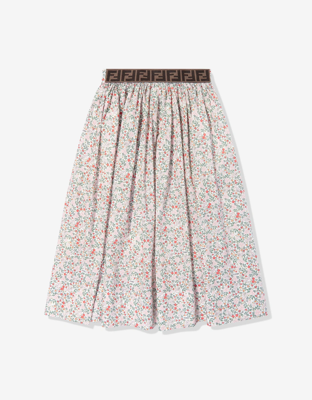 Girls Blooming Print Skirt in Multicolour