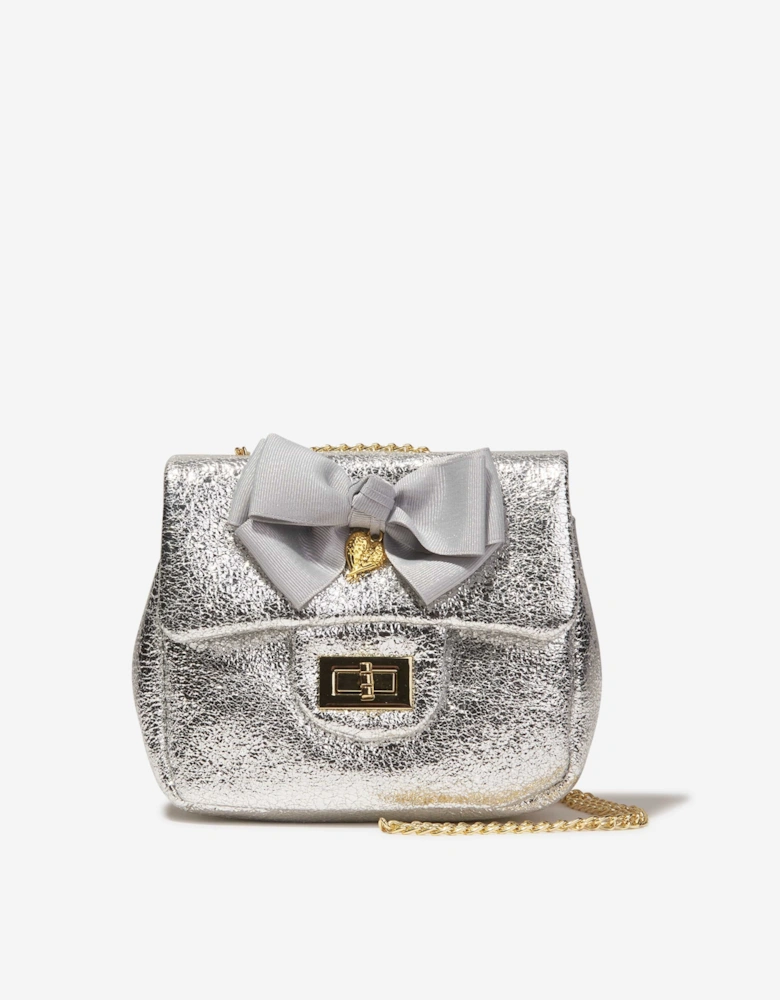 Angels Face Girls Skyla Metallic Shoulder Bag in Silver (16cm)