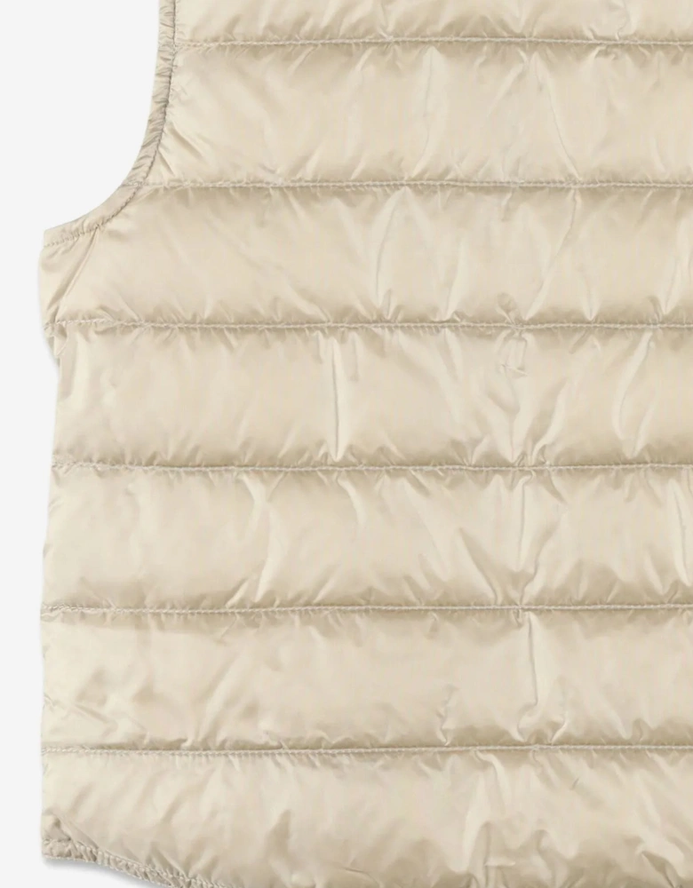 Boys Down Padded Gui Gilet in Beige