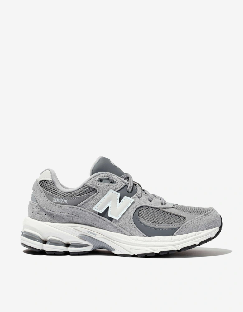 Kids 2002 Lace Up Logo Trainers in Grey