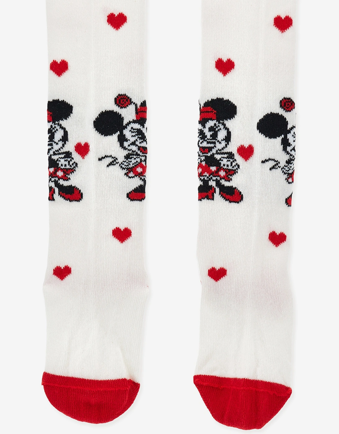 Baby Girls Minnie Mouse Tights in White