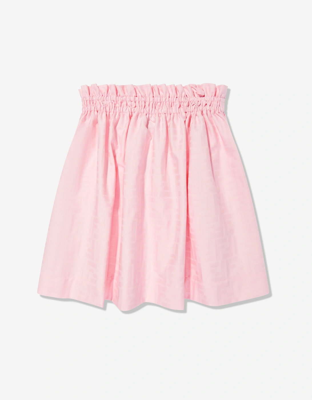 Girls FF Jacquard Skirt in Pink