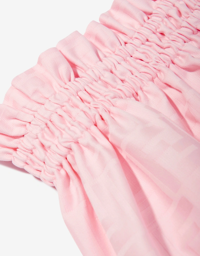Girls FF Jacquard Skirt in Pink