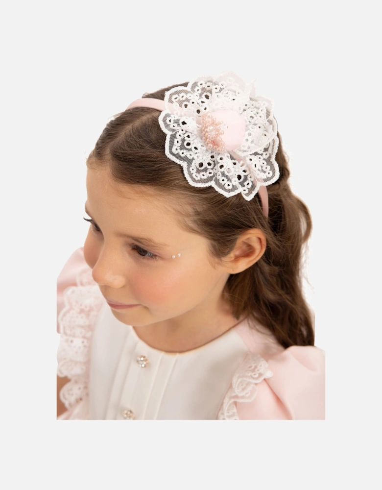 Baby Girls Dress Set with Teddy Bear in Pink