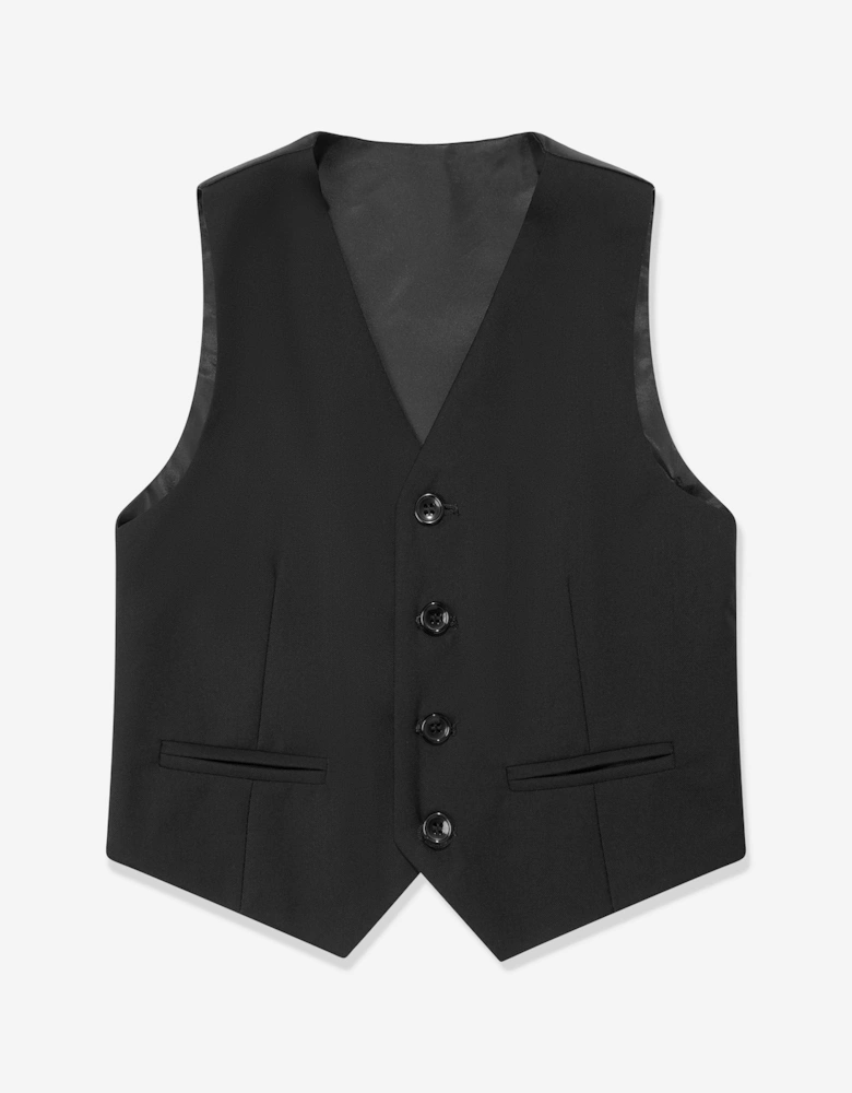 Boys 7 Piece Suit Set in Black