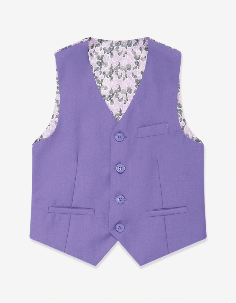 Boys 7 Piece Suit Set in Purple