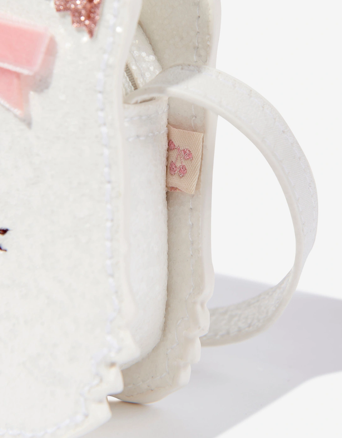 Girls Tut Kitty Shoulder Bag in Ivory (16cm)