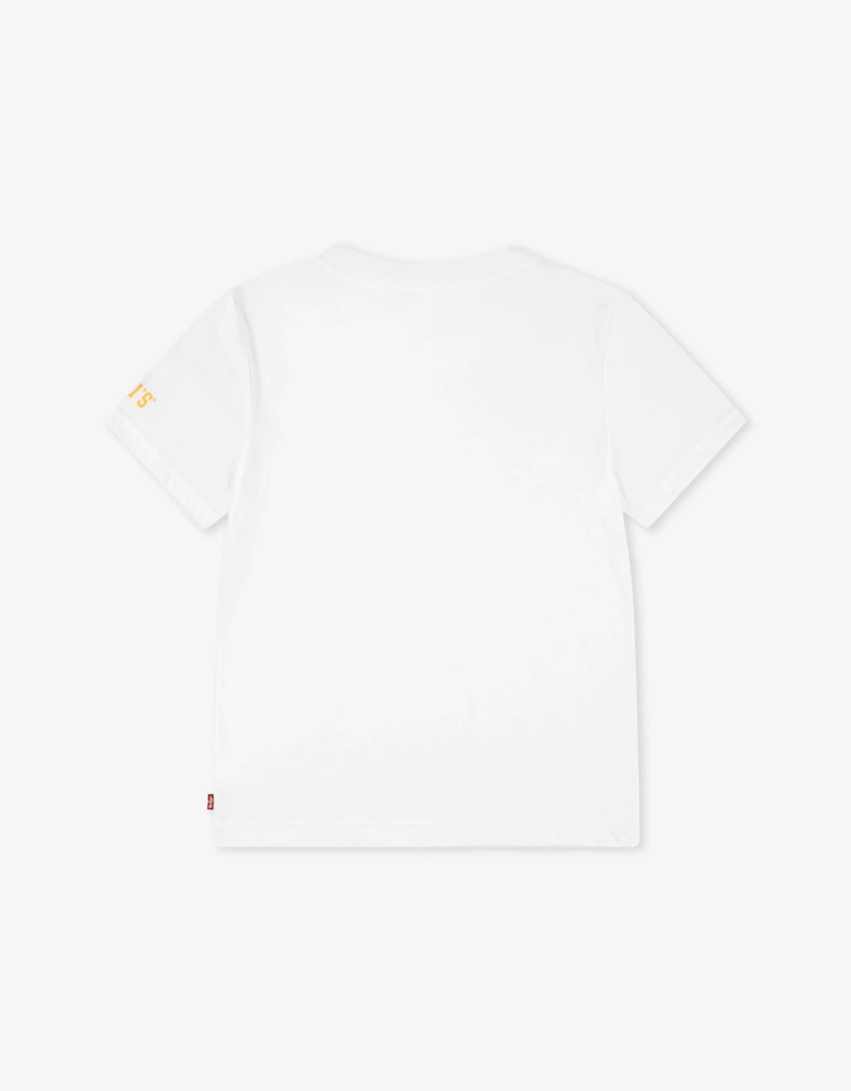 Boys LS Monogram T-Shirt in White