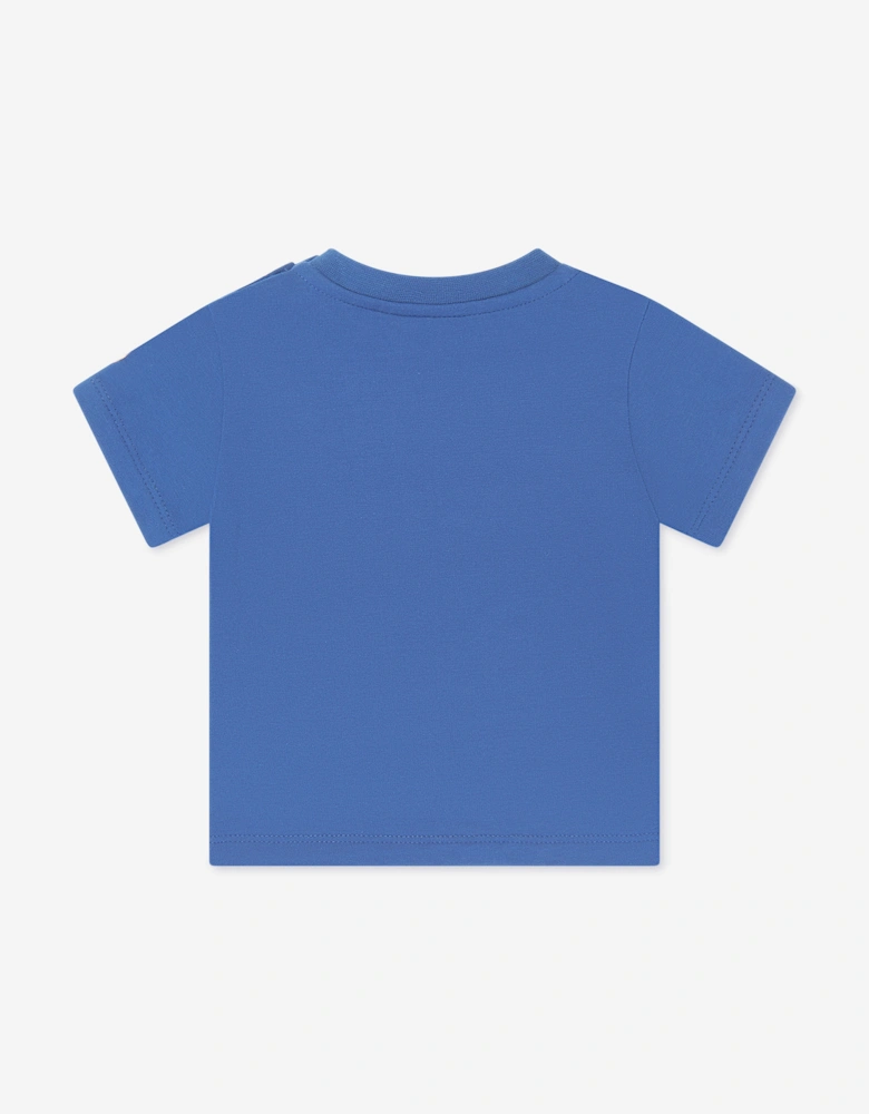 Baby Boys Turtle Print T-Shirt in Blue