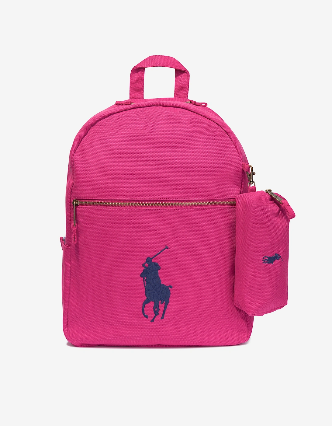 Girls Canvas School Backpack With Card Holder in Pink (42cm), 7 of 6