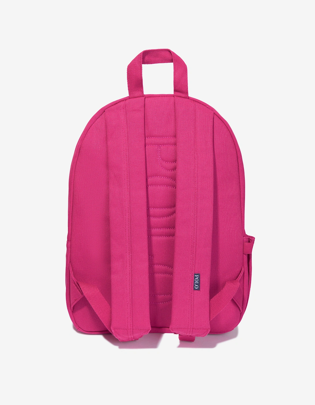Girls Canvas School Backpack With Card Holder in Pink (42cm)