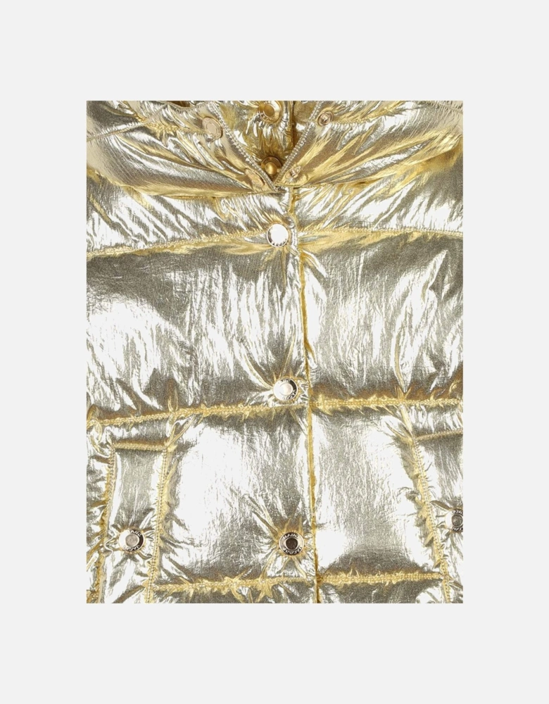 Girls Padded Gilet in Gold
