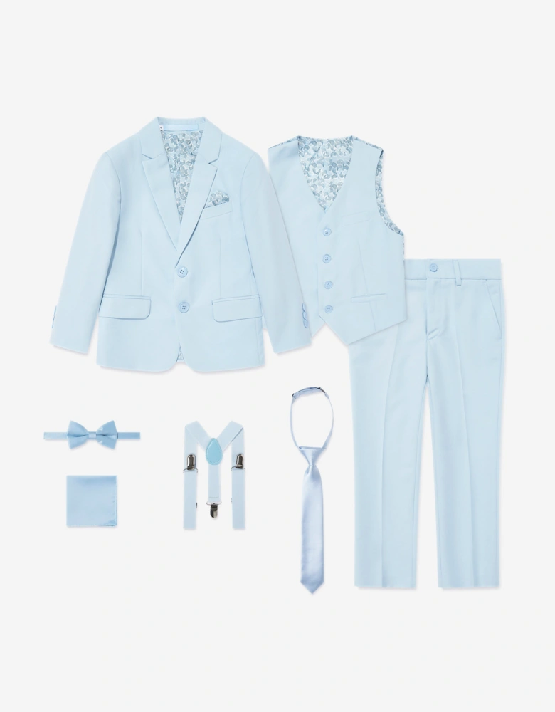 Boys 7 Piece Suit Set in Blue