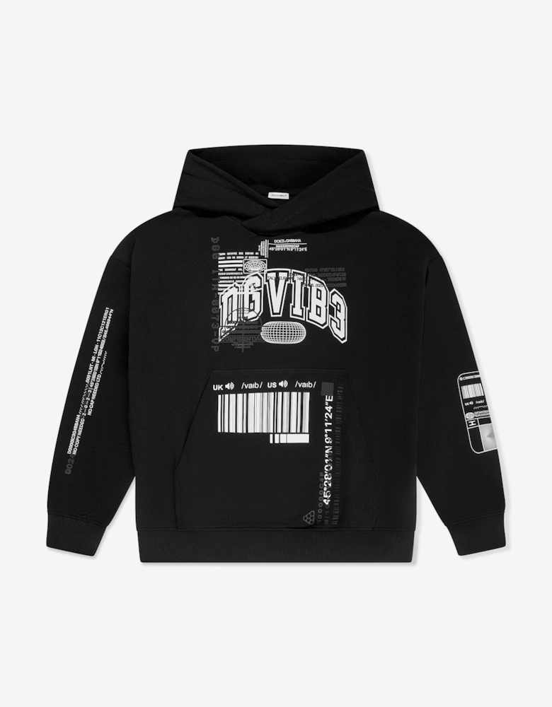 Boys DG Vibe Hoodie in Black