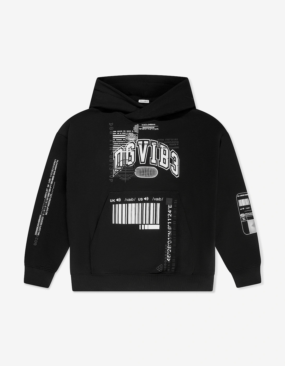 Boys DG Vibe Hoodie in Black, 5 of 4