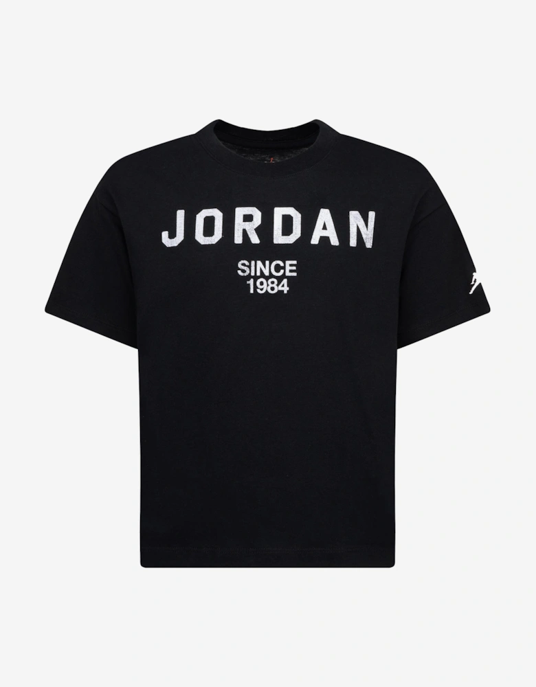 Girls Logo T-Shirt in Black