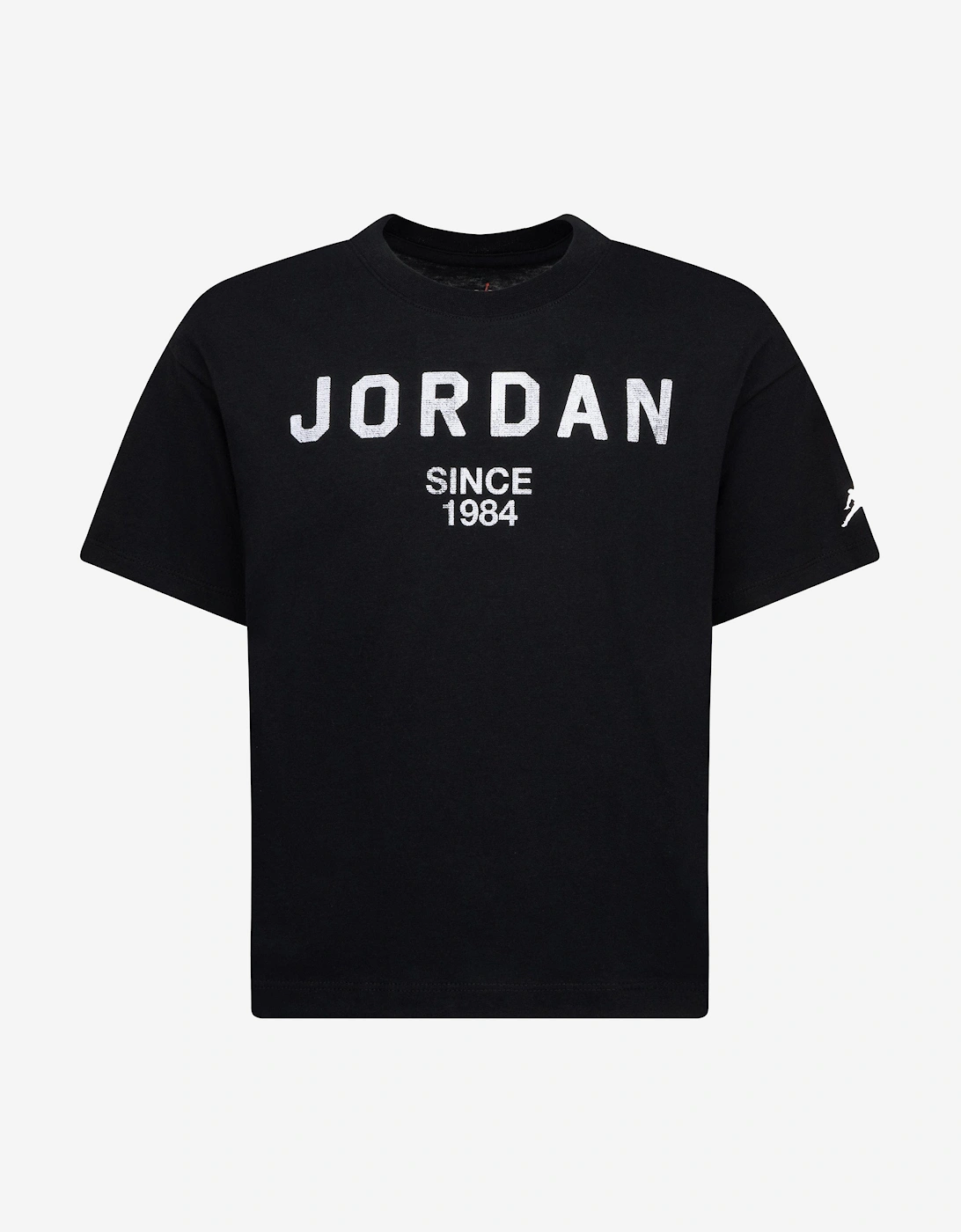 Nike Jordan Girls Black 'S Jordan Logo T-Shirt In - Size: 12 Years/13 Years Kids