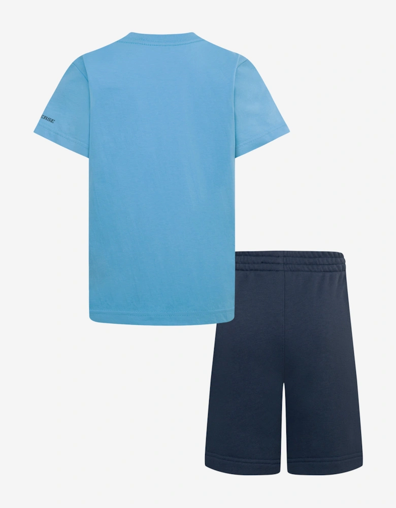 Boys Trail Mix T-Shirt and Shorts Set in Blue
