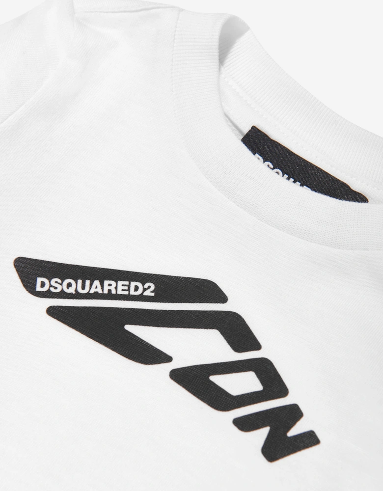 Baby Long Sleeve Icon T-Shirt in White