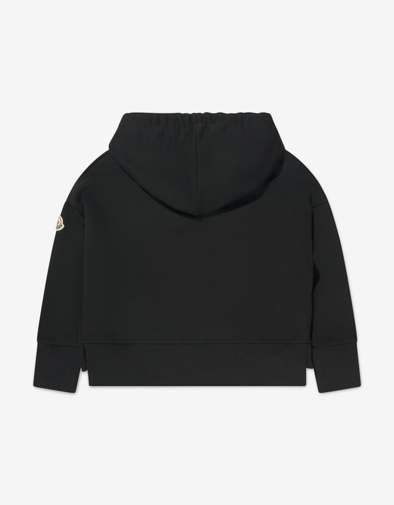 Enfant Girls Logo Print Hoodie in Black