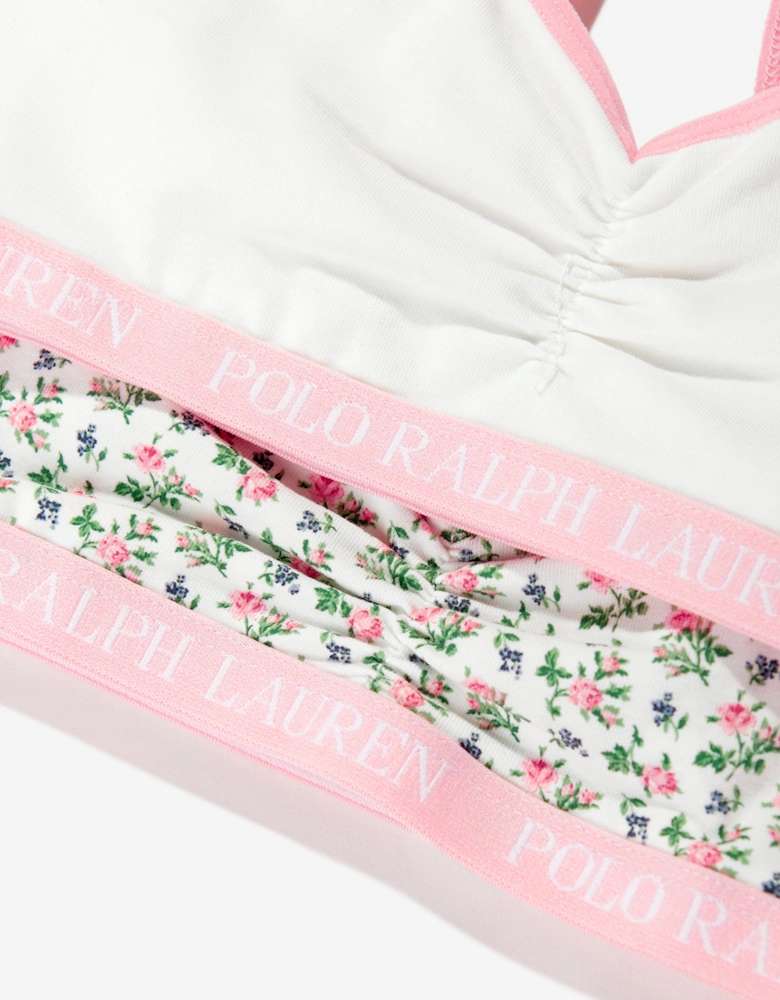 Girls 2 Pack Bralette Set in Ivory