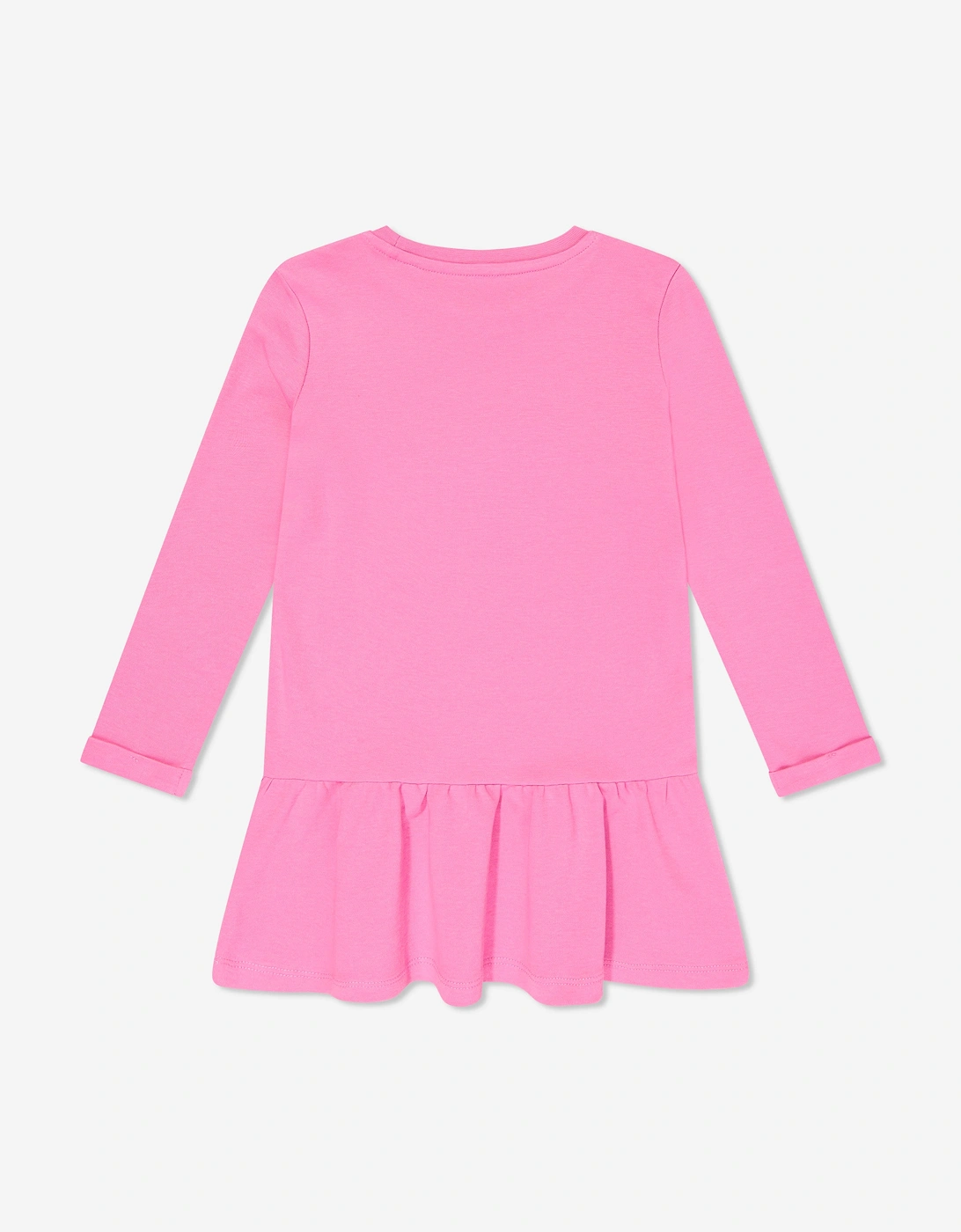 Girls Logo Jersey Dress in Pink