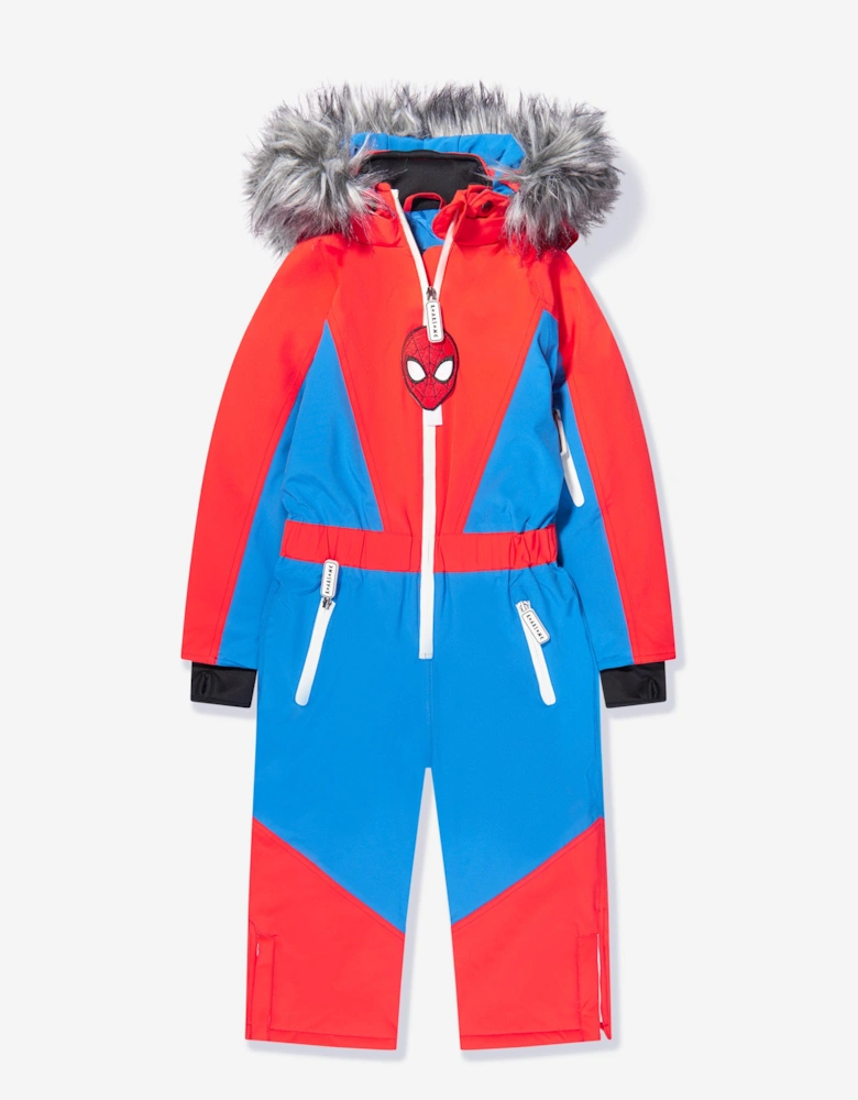 Boys Spiderman Ski Suit in Red