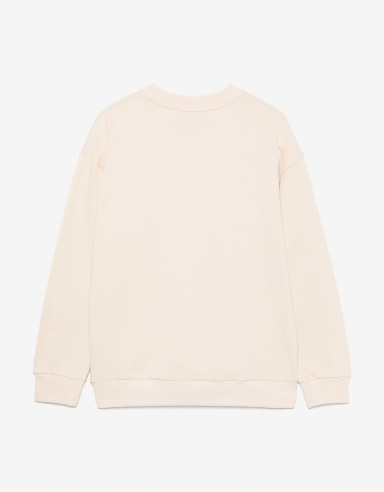 Boys Logo Sweatshirt in Beige