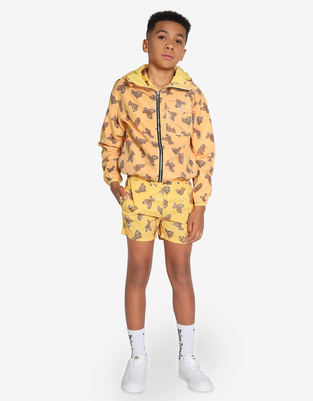 Boys AOP PA Bears Windbreaker in Yellow