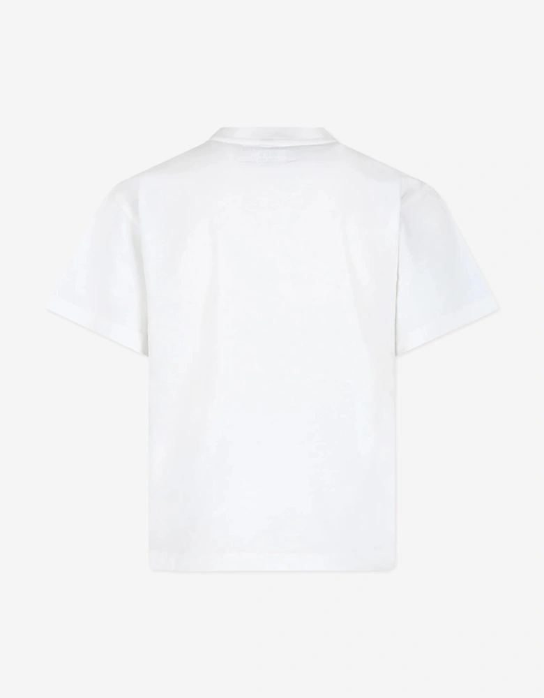 Boys Circle Logo T-Shirt in Ivory