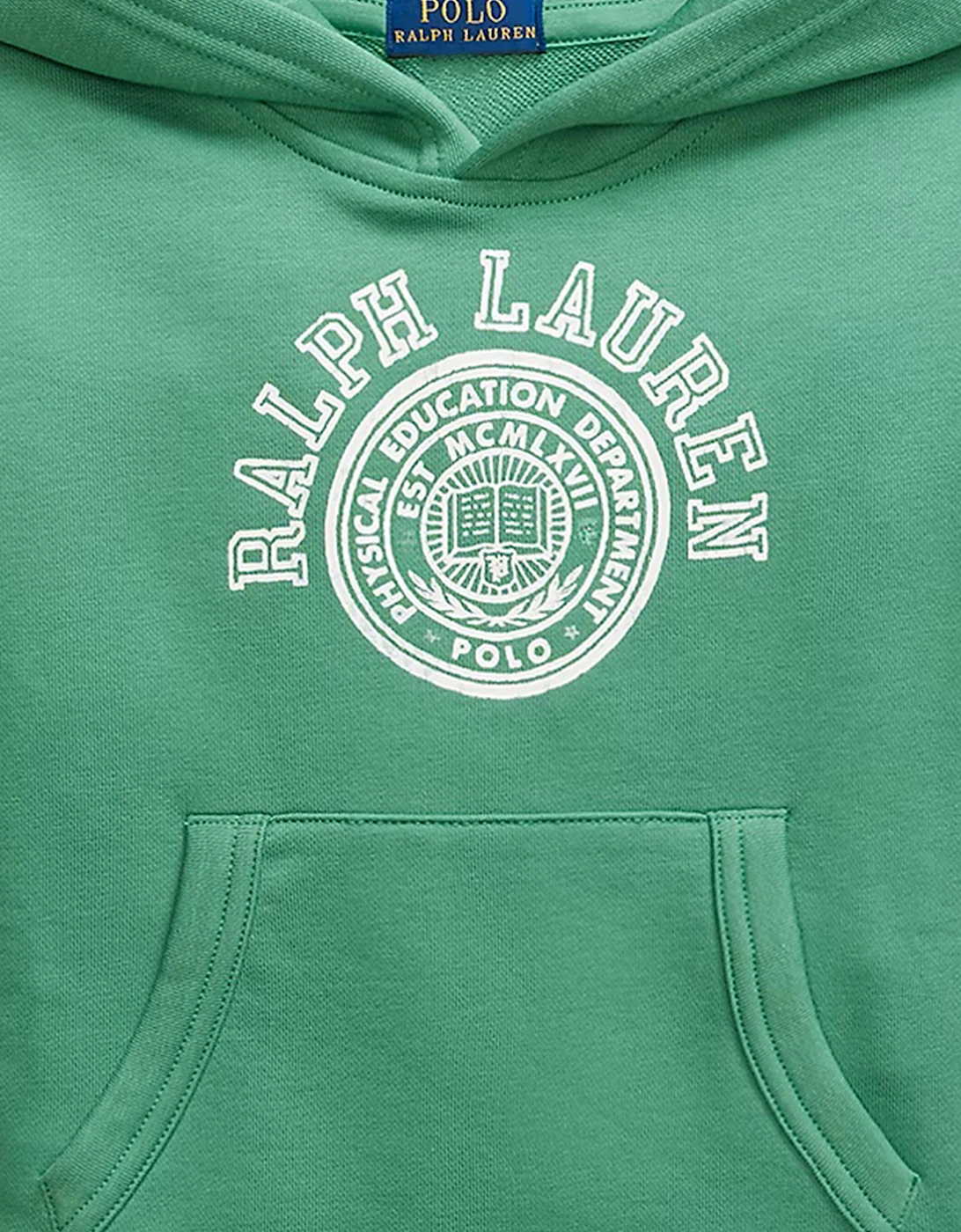 Boys Logo Hoodie in Green