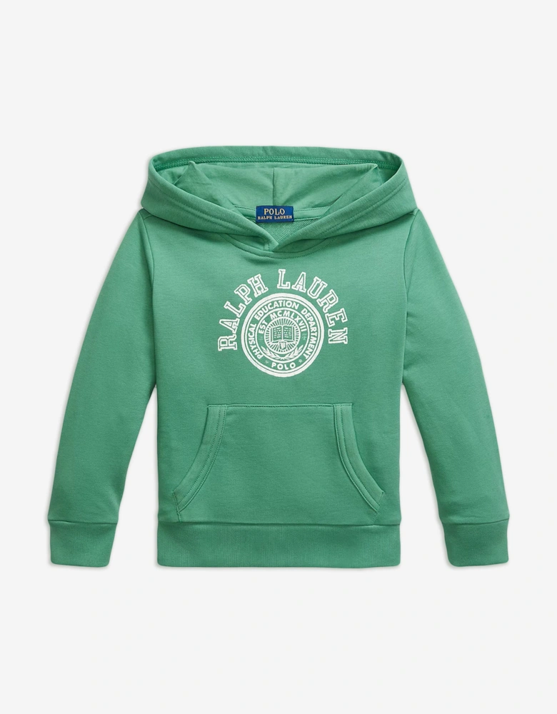 Boys Logo Hoodie in Green