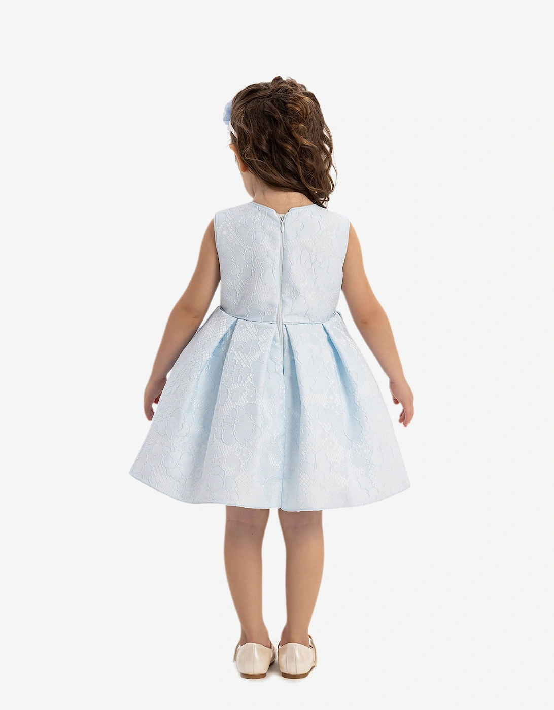 Baby Girls Flower Dress in Blue