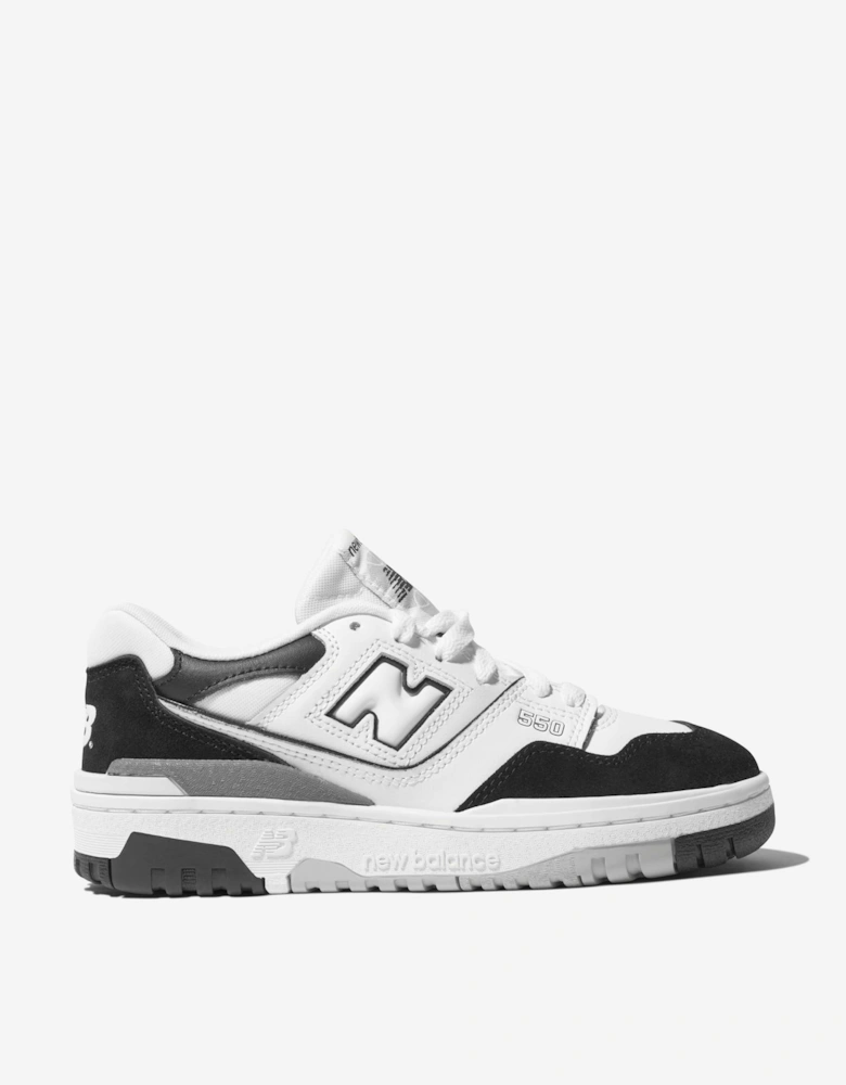 Kids 550 Logo Trainers in Black