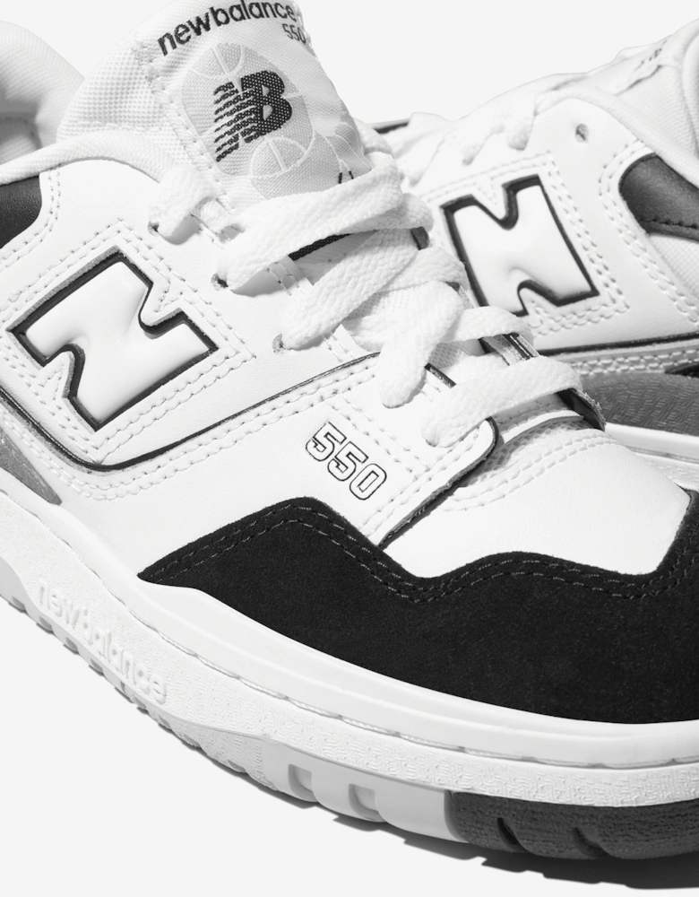 Kids 550 Logo Trainers in Black