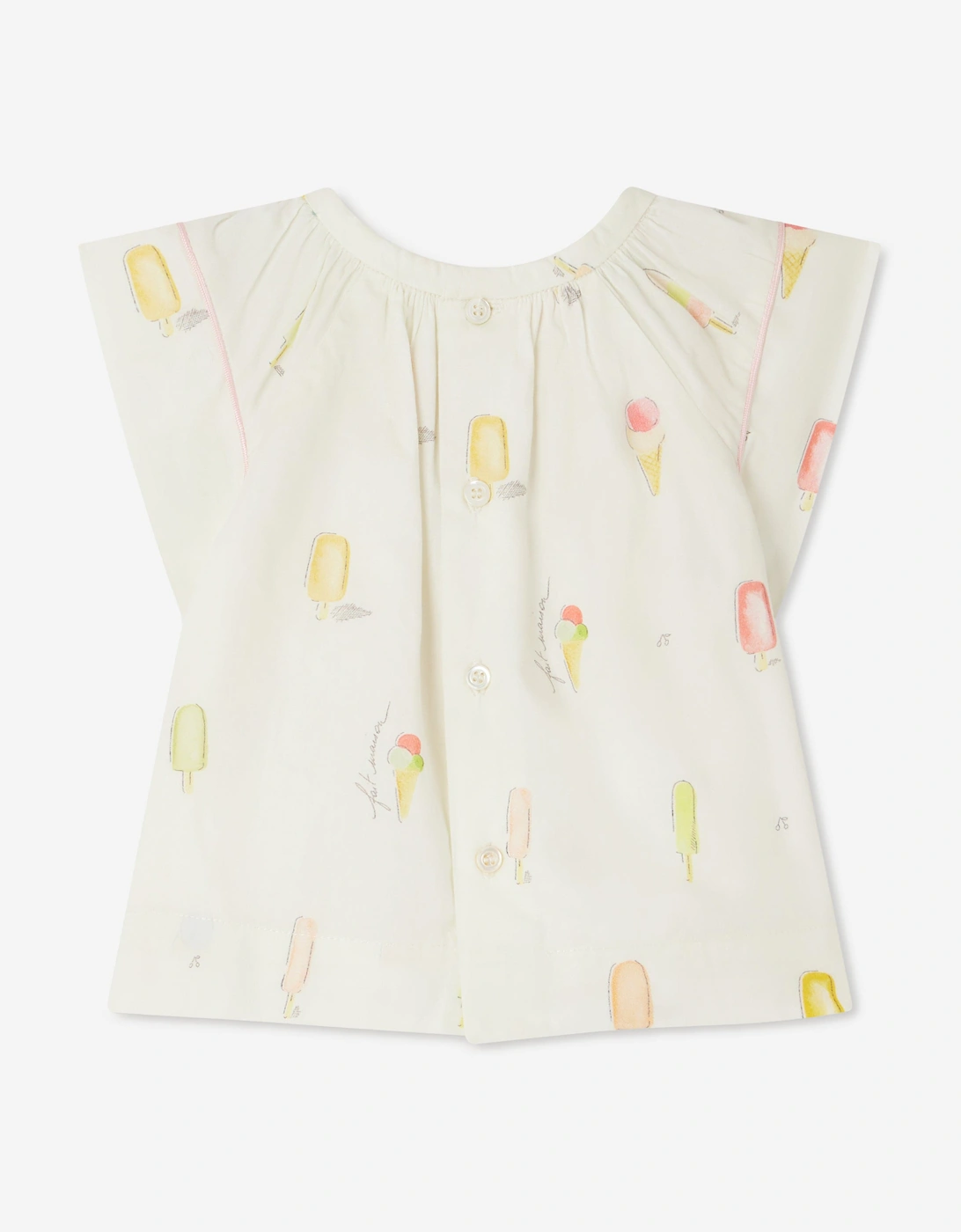 Baby Girls Alisia Blouse in Ivory